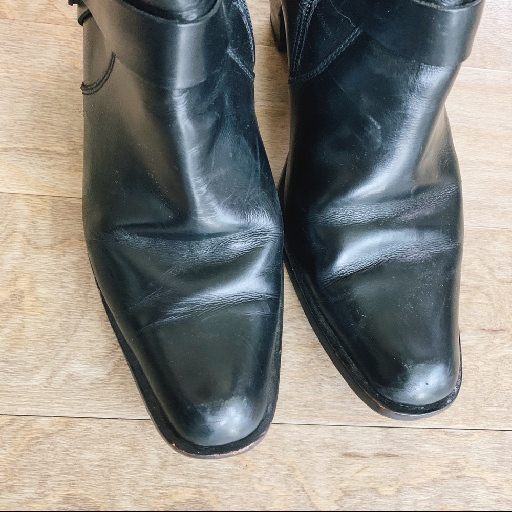 Frye || Romy Ring Harness Motorcycle Boots - Picture 3 of 5